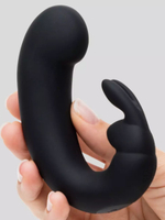 Черный мини-вибратор кролик Sensation Rechargeable G-Spot Rabbit Vibrator - 11,4 см. (Цвет: черный)