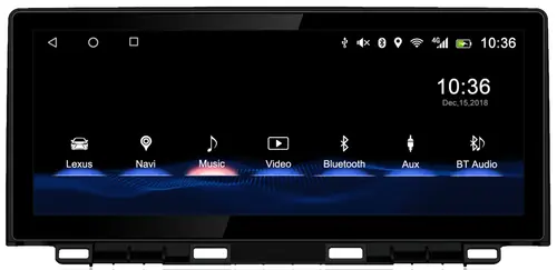 Магнитола для Lexus NX200, NX300 2017-2021 (взамен 8") - Kuberg монитор 10.25", Android 13, Быстрая, CarPlay, 4G SIM-слот