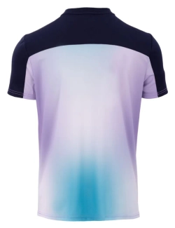 Детская теннисная футболка Fila Henley-Shirt Taavi - lavender/aqua blue graphic comb