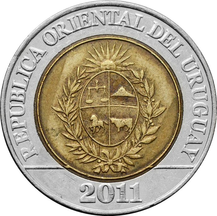 10 песо 2011 Уругвай