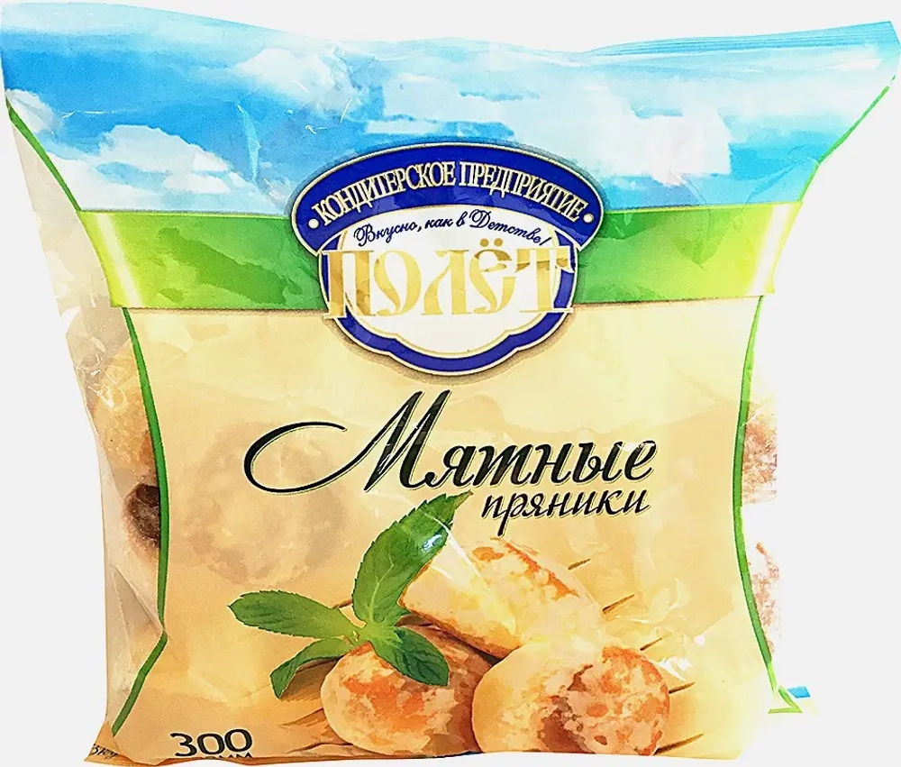 Пряники Полет Мятные 300г