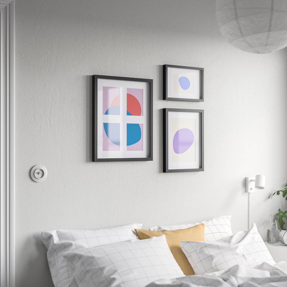IKEA RÖDALM  (ИКЕА РЁДАЛМ)  -  Рамка на 4 фото - чёрная 40x50 см