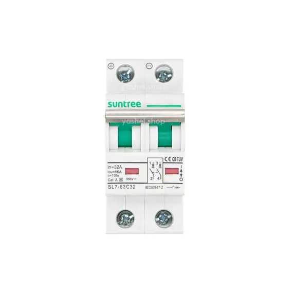 Автоматический выключатель постоянного тока DС Suntree SL7-63 2П 550В 16А