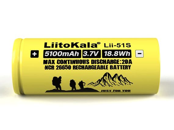 Аккумулятор Li-Ion LiitoKala Lii-51S 26650 5100 mA/h