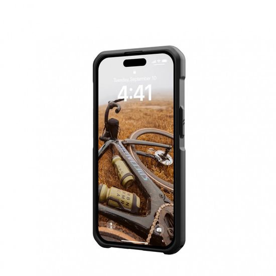Чехол с поддержкой MAGSAFE Uag Metropolis LT ткань Kevlar для iPhone 15 Plus 6.7", цвет черный (Black)