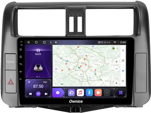 Магнитола для Toyota Land Cruiser Prado 150 2009-2013 (взамен 7" навигации) - Kuberg EW-9613-2 IPS, Android 10, 4G SIM-слот
