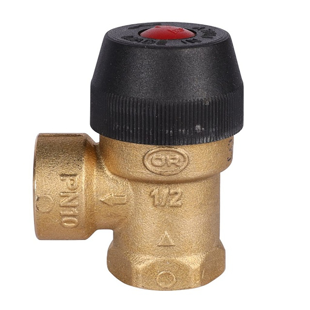 Клапан предохранительный STOUT - 1/2", сброс 1/2" (ВР/ВР, Рн 6.0 бар)