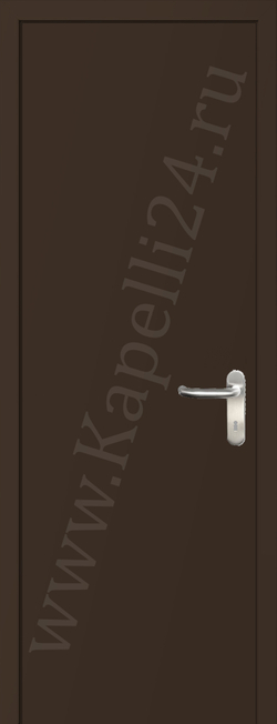 Дверь влагостойкая пластиковая KAPELLI multicolor ДГ RAL 8014 Сепия коричневый + коробка