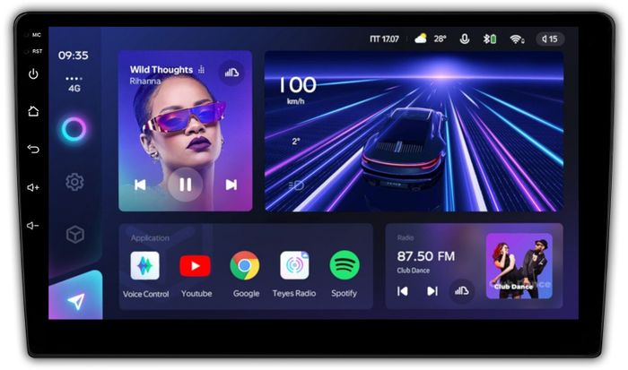 Магнитола для Mitsubishi (206x105мм) - Teyes CC3L на Android 10, CarPlay, 4G SIM-слот