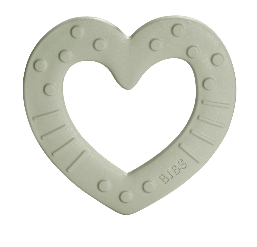 Силиконовый прорезыватель BIBS Baby Bitie Heart - Sage
