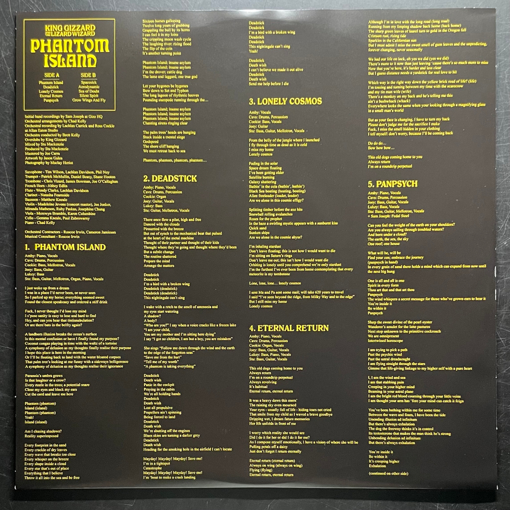 King Gizzard And The Lizard Wizard ‎– Phantom Island (Европа 2025г.)