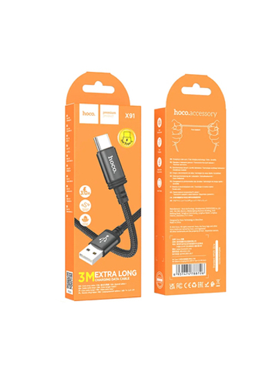Кабель X91 USB to Type-C 3 метра