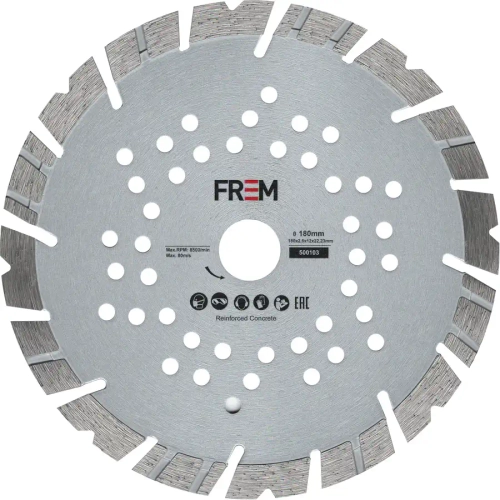 Алмазный отрезной диск 180x22.23x2.6 FREM 500103