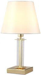 Интерьерная настольная лампа Nicolas NICOLAS LG1 GOLD/WHITE Crystal Lux