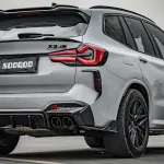 Карбоновый диффузор заднего бампера для BMW X3M F97 Рестайлинг 2022+ БМВ