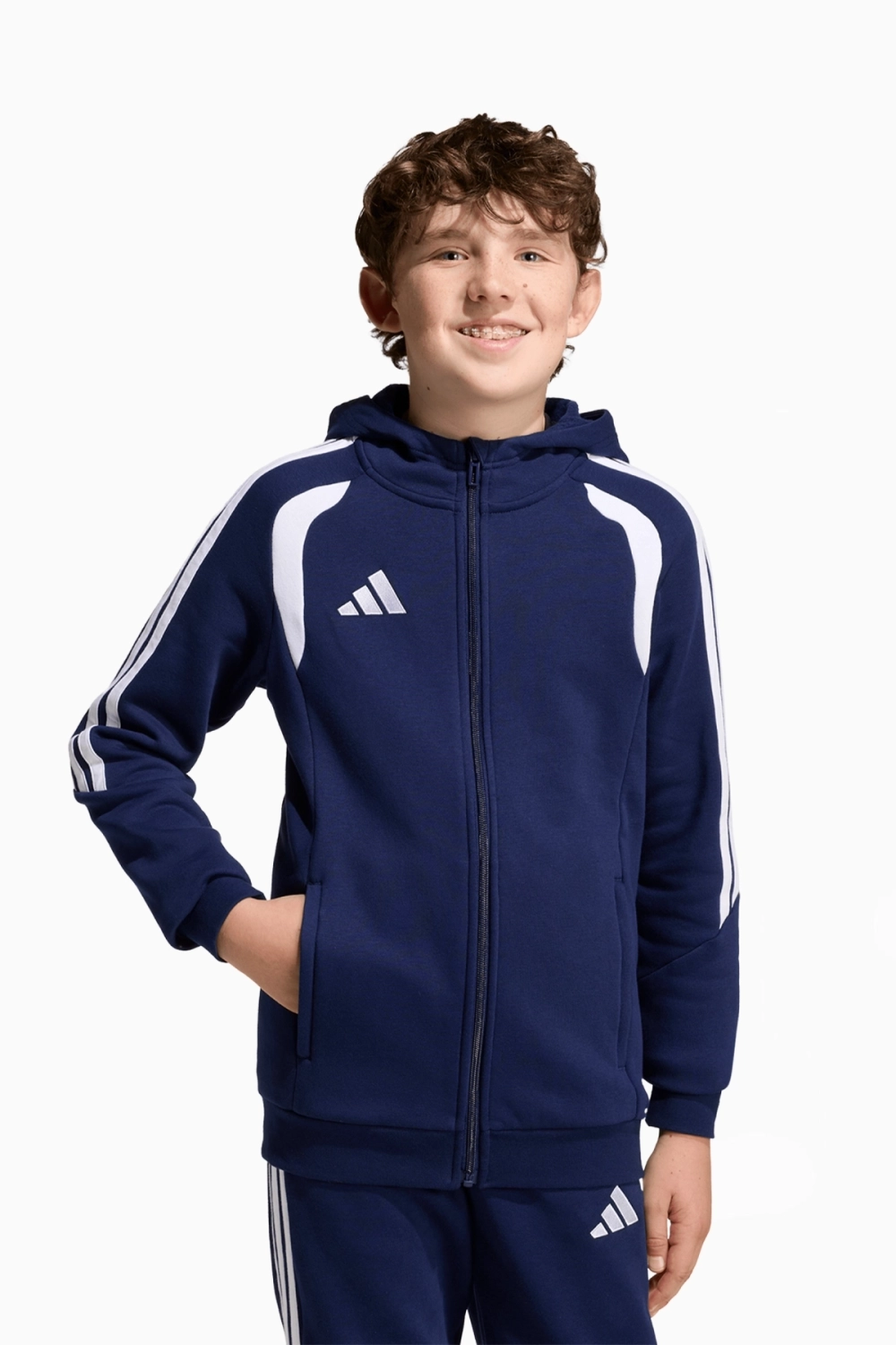 Кофта adidas Tiro 26 League Sweat Full-Zip Junior - темно-синий