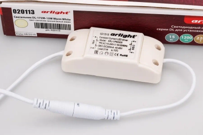 Светильник DL-172M-15W Warm White (Arlight, IP40 Металл, 3 года)