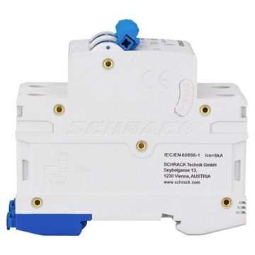 Автоматический выключатель Schrack Technik 2P C 6A 6kA Amparo AM617206--