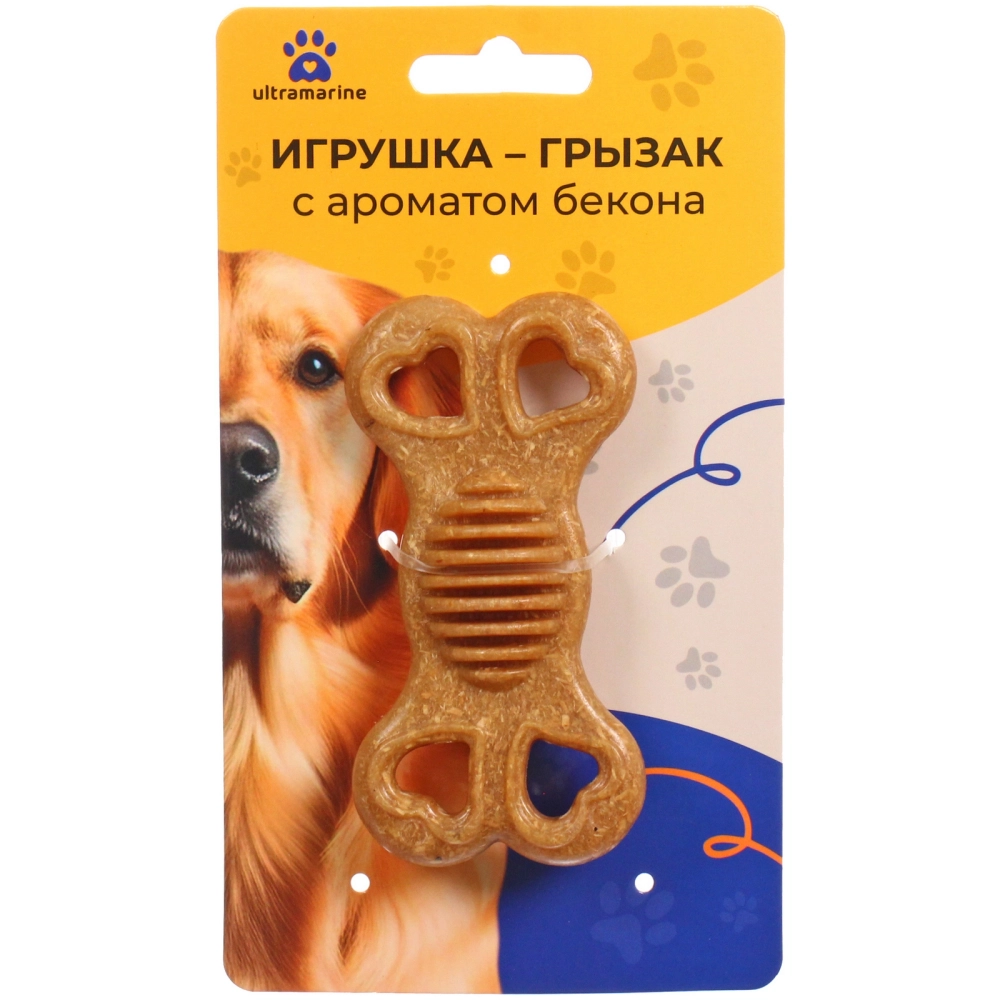 Игрушка - грызак «Счастливый БРО», косточка, 9*4,8см / 34гр