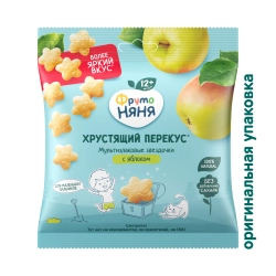 Фрутоняня хрустящий перекус с яблоком 21 гр