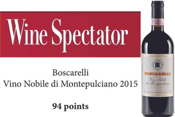 94 балла Wine Spectator для Boscarelli Vino Nobile 94 балла Wine Spectator для Boscarelli Vino Nobile