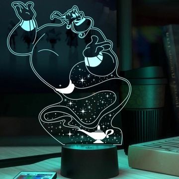 3D лампа Джинн Алладин