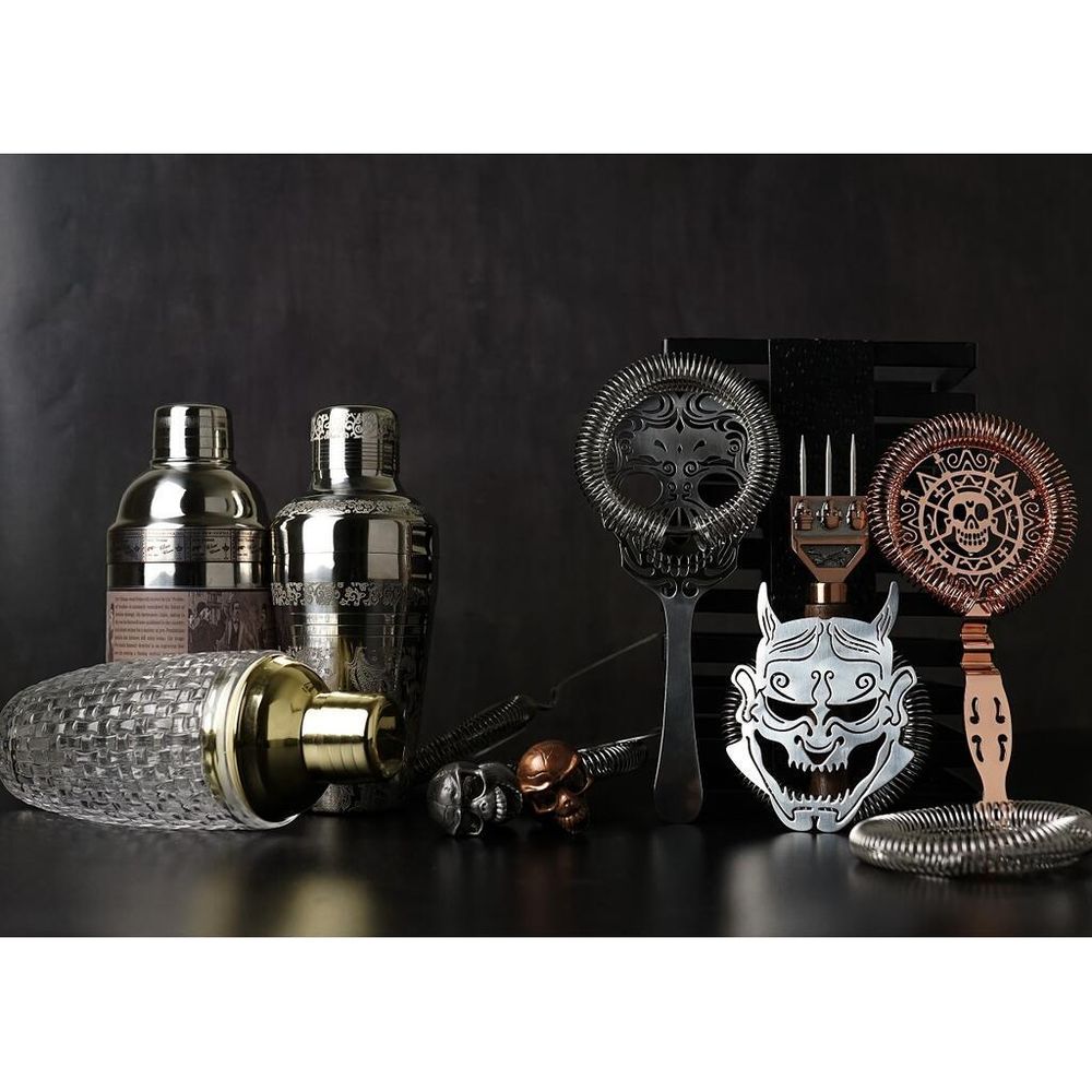 Стрейнер барный нерж. 19,3 см d 10,3 см Череп Luxury Skull B'Guys P.L.- Barbossa