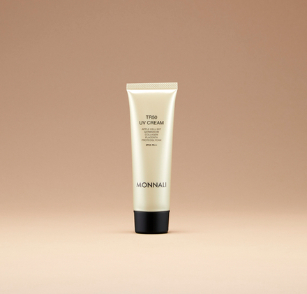 MONNALI TR50 UV CREAM: Солнцезащитный уходовый крем для лица (50 г)(Срок годности 07/2026 + 3 месяца после вскрытия)