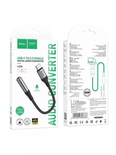 Переходник LS36 Type-C - AUX 3.5 Jack