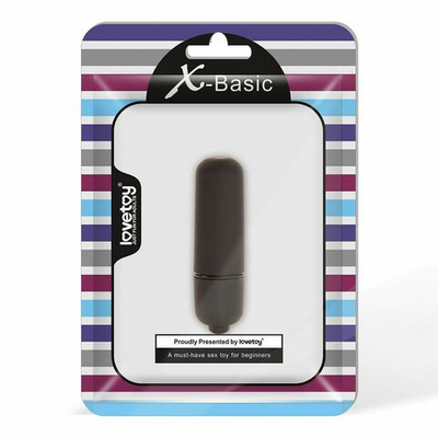 Серебристая вибропуля X-Basic Bullet Mini One Speed - 5,9 см. (Цвет: серебристый)