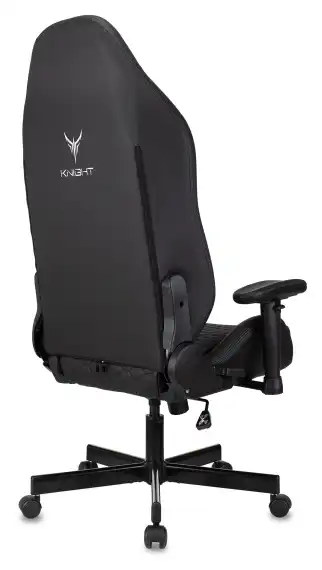 Кресло игровое Knight Neon черный соты экокожа с подголов. крестов. металл