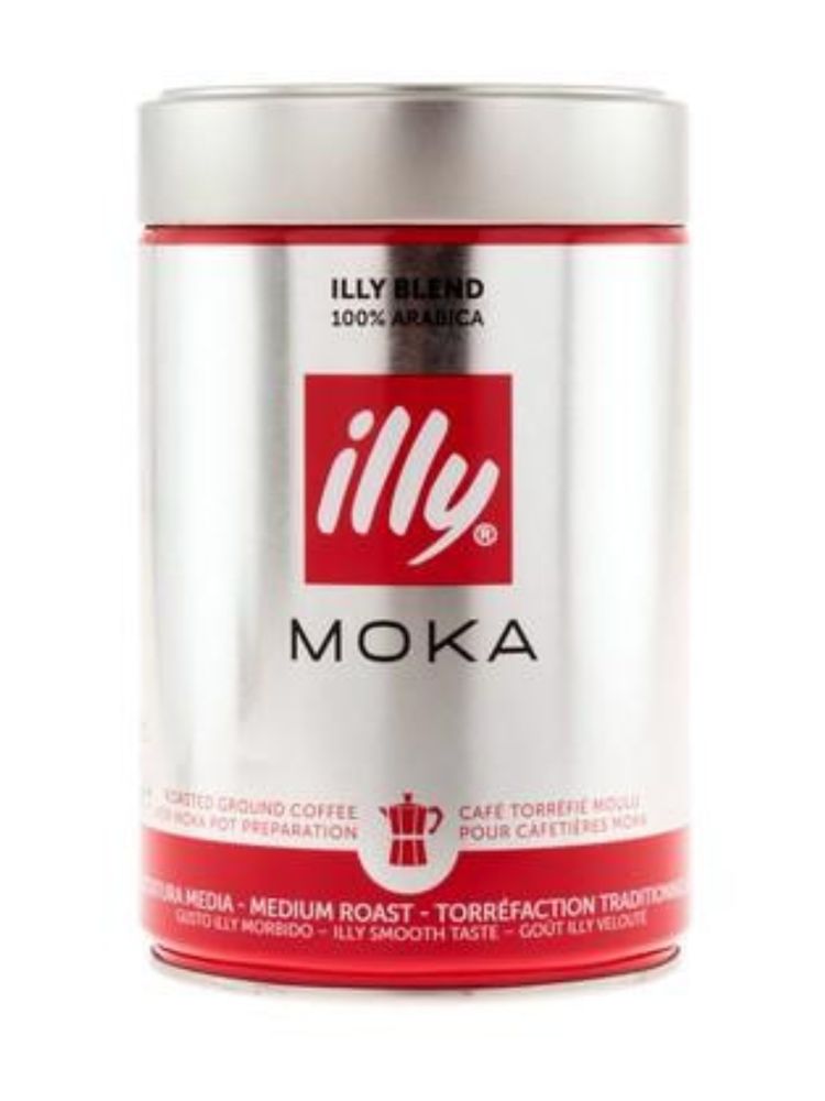 Кофе молотый ILLY MOKA средняя обжарка 250 г, 2 шт