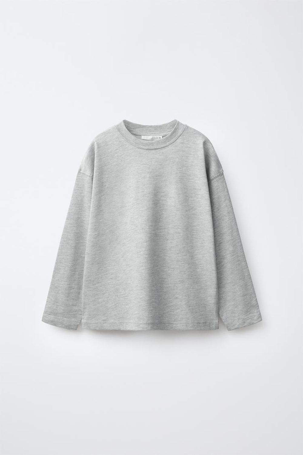 ZARA НАБОР ИЗ 3 ЛОНГСЛИВОВ: ОДНОТОННЫЕ И В ПОЛОСКУ, СЕРЫЙ/СИНИЙ