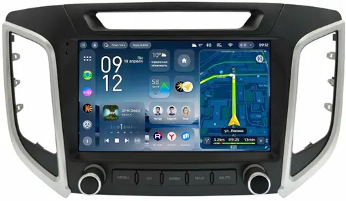 Магнитола для Hyundai Creta 1 2016-2021 (без штатной КЗВ, рамка с крутилками) - Teyes CC4-PRO монитор 9.5" 2K QLED на Android 13, Быстрейшая, Snapdragon 778G, ИИ, CarPlay, DSP, 4G SIM-слот