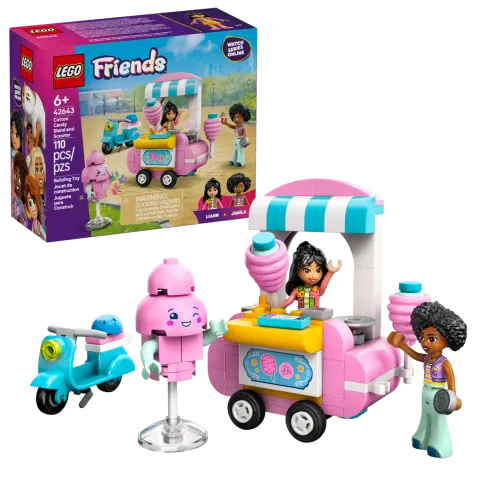 Конструктор LEGO Friends 42643 Подставка для сладкой ваты и скутер