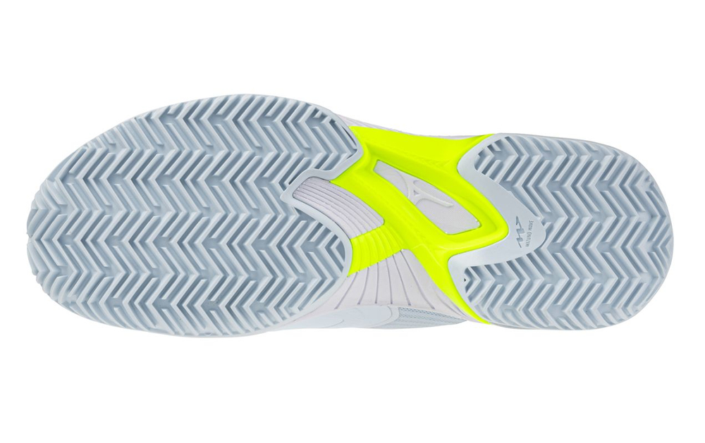 Женские Кроссовки теннисные Mizuno Wave Exceed Court CC - ice water/light yellow/anc