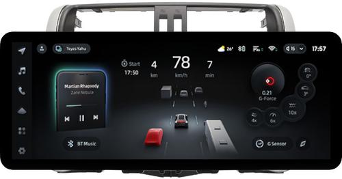 Магнитола для Toyota Land Cruiser Prado 150 2009-2013 (правый руль) - Teyes CC4PRO монитор 12.3" 2K QLED + рамка 9, Android 13, Быстрейшая, Snapdragon 778G, ИИ, CarPlay, DSP, 4G SIM-слот