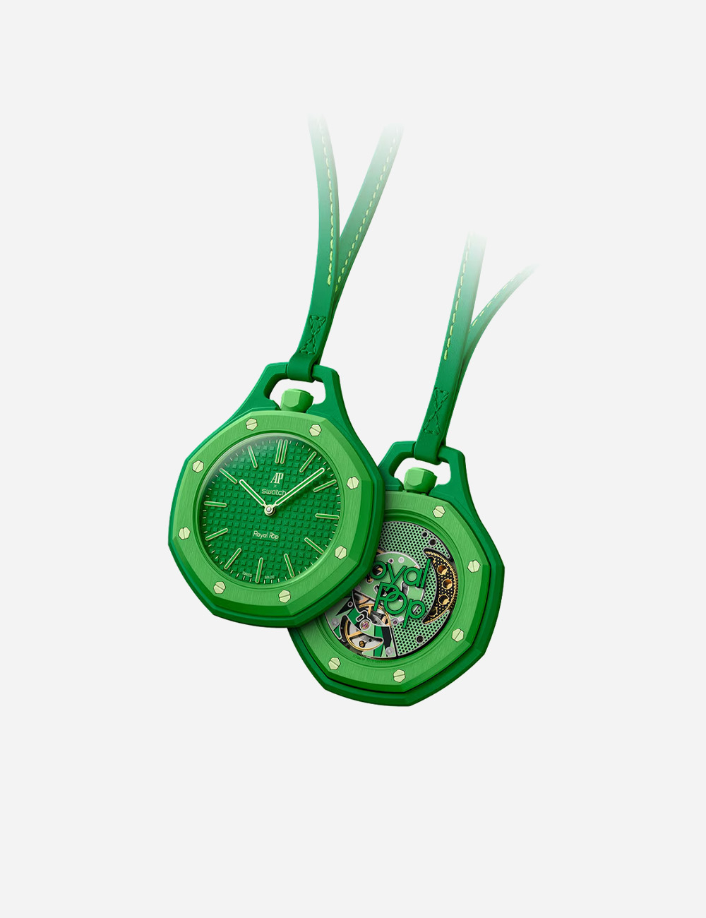 Часы Audemars Piguet x Swatch Royal Pop "Green Eight"