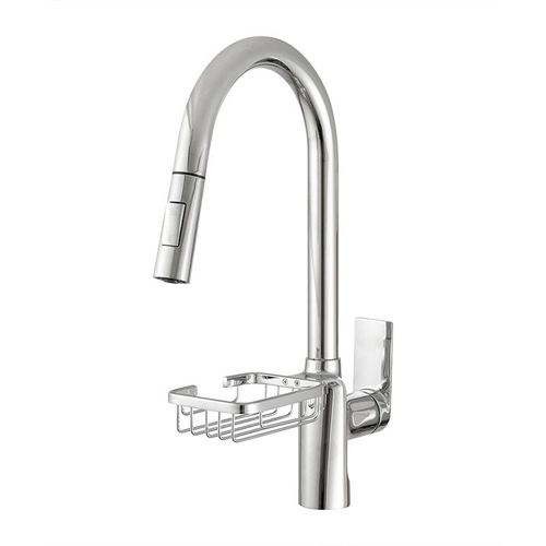 Смеситель для кухни Perfetto MDV30200 с вытяжным изливом и мыльницей