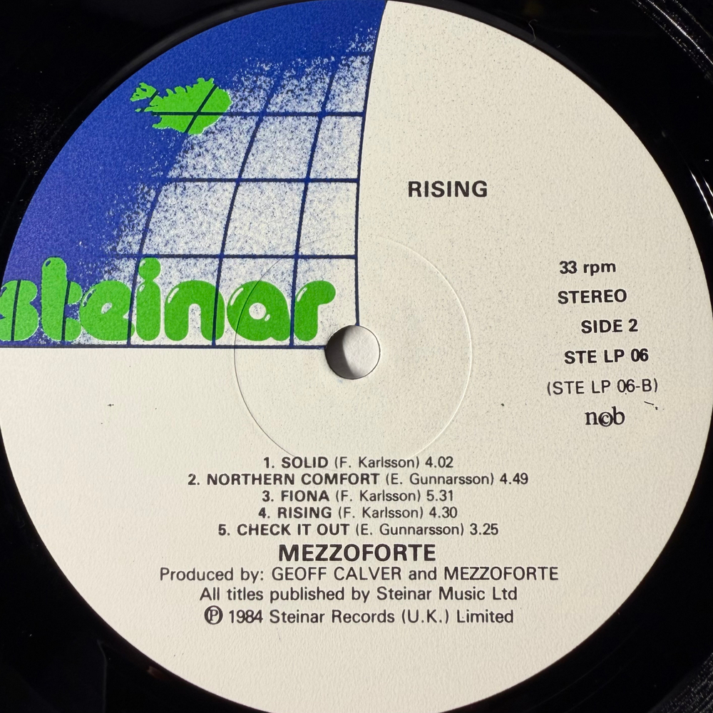 Mezzoforte ‎– Rising (Скандинавия 1984г.)
