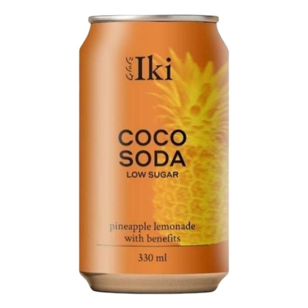Напиток iki 330мл Coco Soda на основе кокосовой воды с добавлением сока Манго