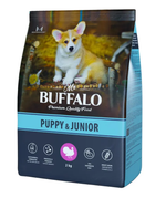 Mr.Buffalo 2кг Puppy&amp;Junior Сухой корм для щенков Индейка