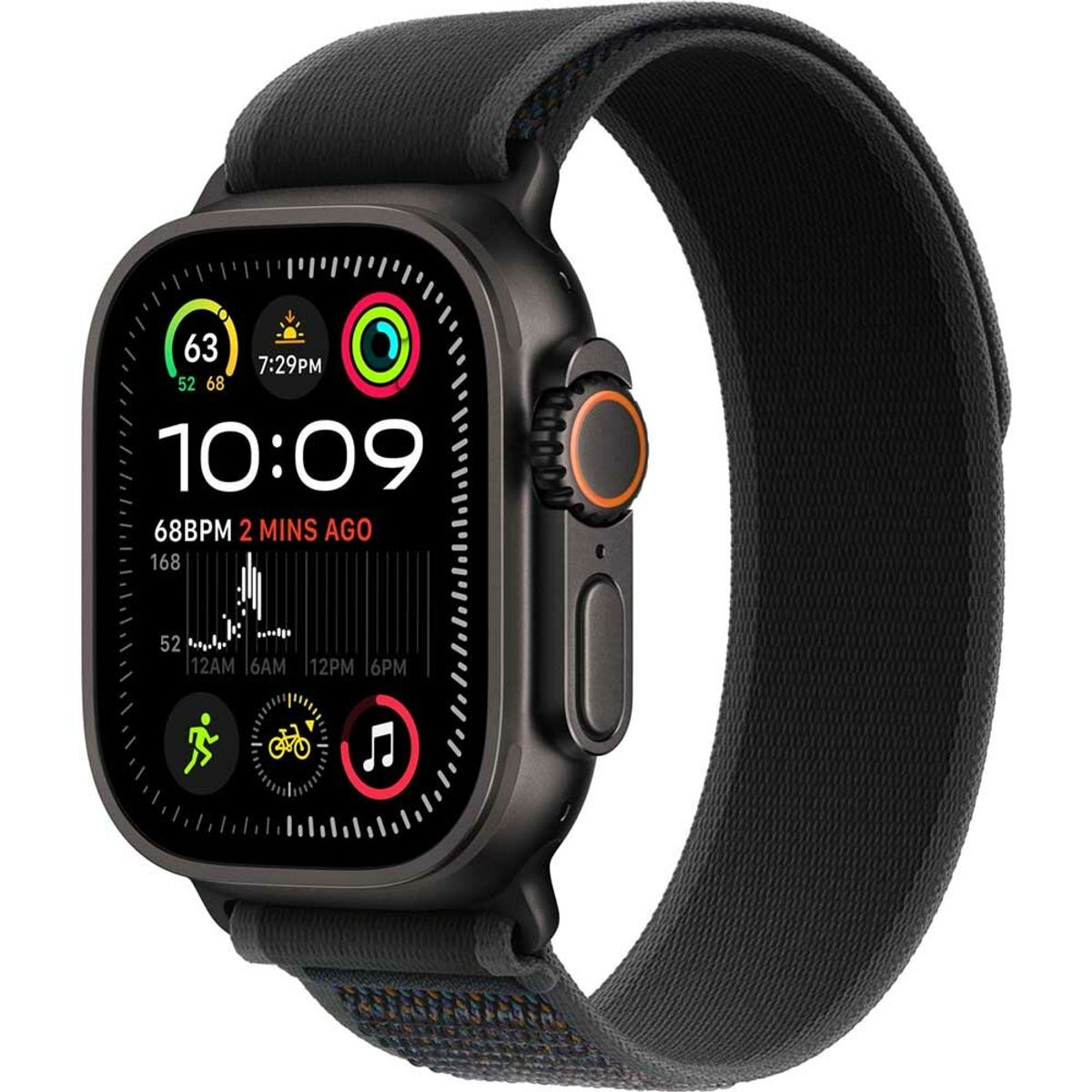 Умные часы Apple Watch Ultra 2 New 49mm Titanium Case Black with Black Trail Loop S/M