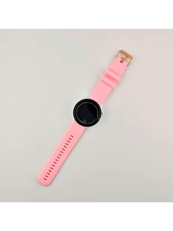 Ремешок Quick Release 20 мм для Garmin Forerunner 55/245/645, Venu, Venu Sq, Venu 2 Plus, Vivoactive 3, Vivomove быстросъемный пряжка золото (розовый)