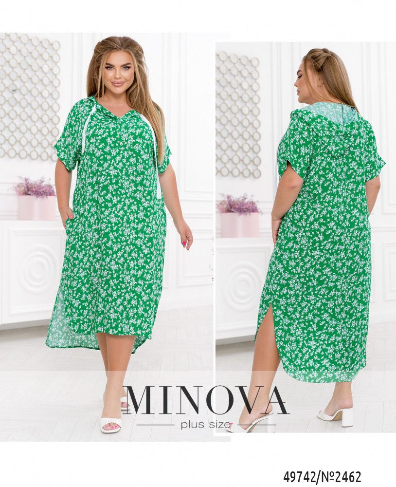 Платье 2462-зеленый Minova Платье 2462-зеленый Minova