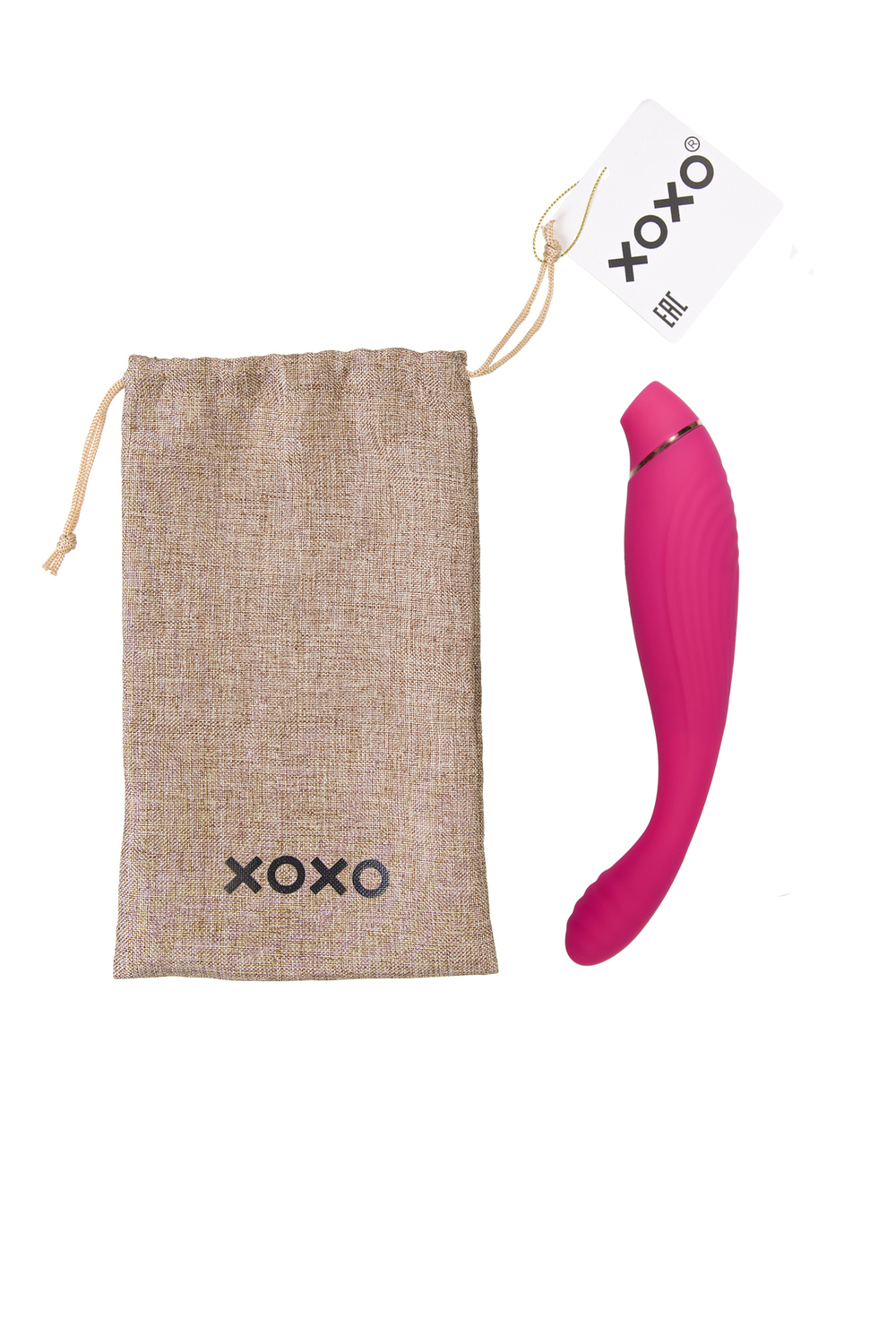 Мешочек XOXO, текстиль, 24х14 см