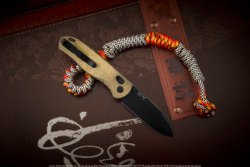 Складной нож Kizer Drop Bear сталь 154CM BlackWash рукоять Микарта