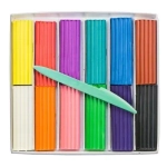 Пластилин, 12 цветов, 240 гр, стек, картонная коробка, Классика, Луч.