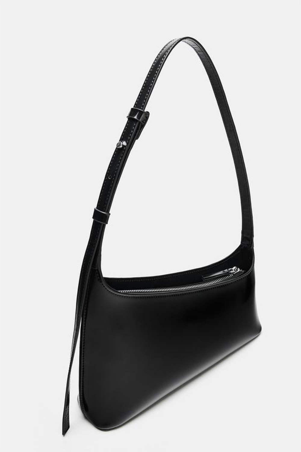ZARA АСИММЕТРИЧНАЯ СУМКА, ЧЕРНЫЙ