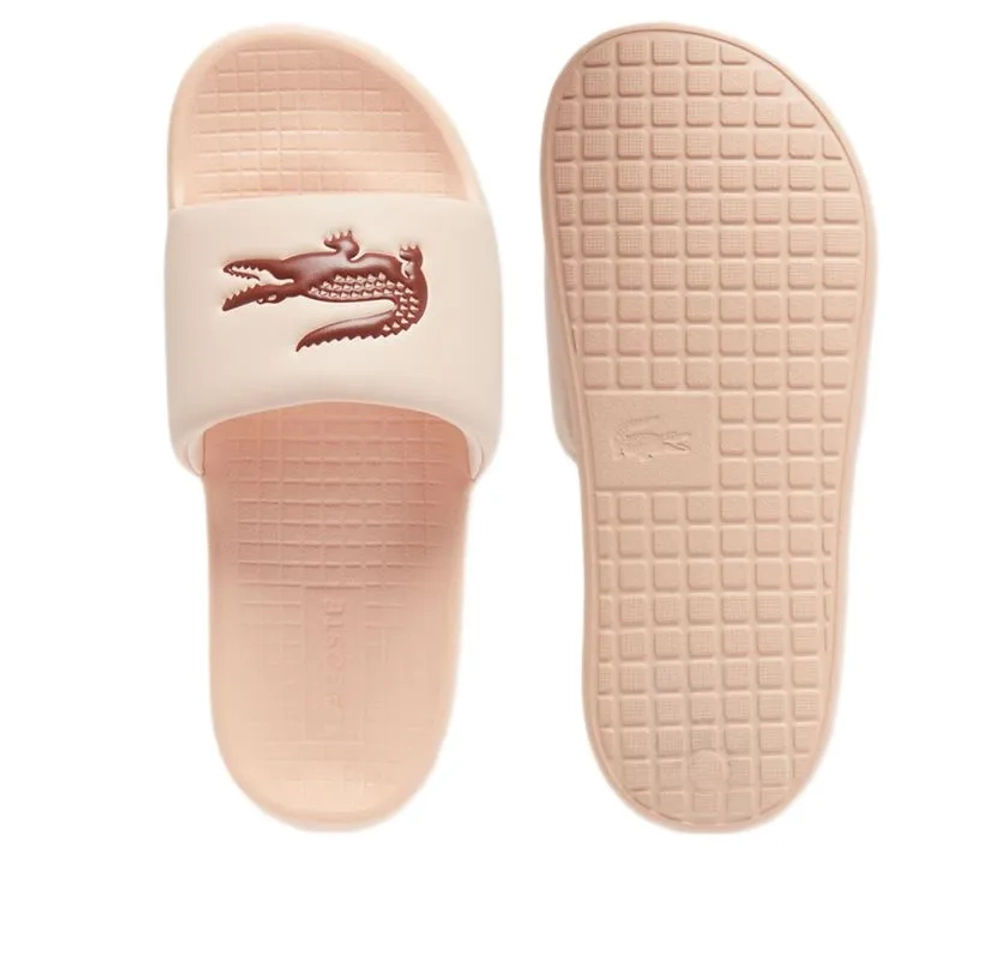Сланцы Lacoste Serve Slide 1.0 - light pink/burgundy